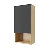 Шкаф EXCELLENT Tuto 40 см (черный/дуб) подвесной с дверцей правый MLEX.0107.400.BLGR