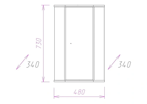 Шкаф Onika МОДЕРН 34.10У угловой 303401 Шкаф Onika МОДЕРН 34.10У угловой 303401