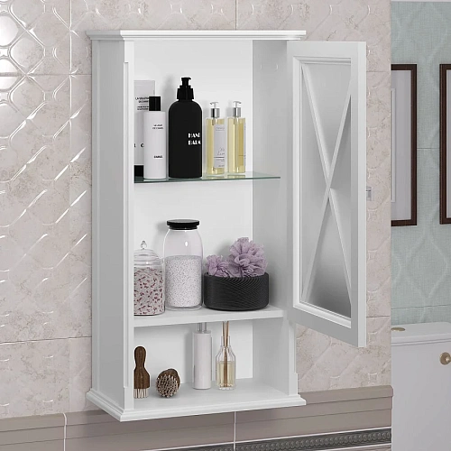 Шкаф Opadiris Палермо 46 подвесной, одностворчатый, белый матовый, правый 00-00007336 Шкаф Opadiris Палермо 46 подвесной, одностворчатый, белый матовый, правый 00-00007336