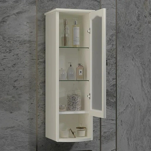 Шкаф Opadiris Риспекто подвесной, одностворчатый, слоновая кость, правый, с матовым стеклом 00-00006084 Шкаф Opadiris Риспекто подвесной, одностворчатый, слоновая кость, правый, с матовым стеклом 00-00006084