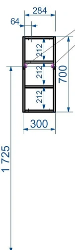 Шкаф Эстет Dallas Luxe ФР-00001952 правый 300х130х700 Шкаф Эстет Dallas Luxe ФР-00001952 правый 300х130х700