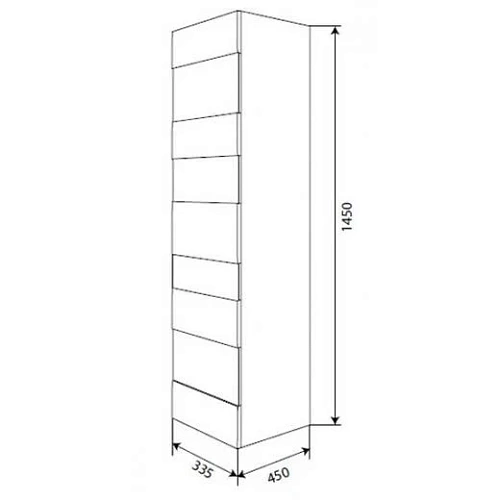 Шкаф-пенал Am.Pm Admire M10CHL0452OS дуб 45 см Шкаф-пенал Am.Pm Admire M10CHL0452OS дуб 45 см