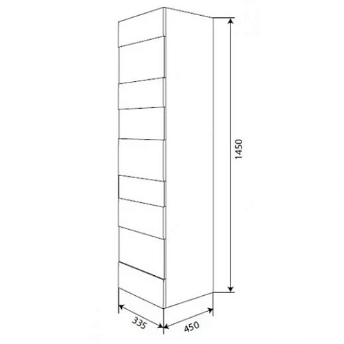 Шкаф-пенал Am.Pm Admire M10CHX0452OS дуб 45 см Шкаф-пенал Am.Pm Admire M10CHX0452OS дуб 45 см