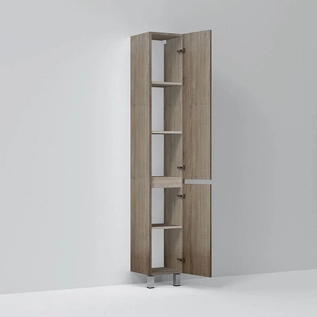 Шкаф-пенал AM.PM Gem S M91CSR0306OF напольный, правый, 30 см, светлый дуб Шкаф-пенал AM.PM Gem S M91CSR0306OF напольный, правый, 30 см, светлый дуб