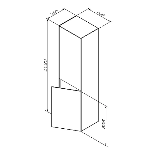 Шкаф-пенал AM.PM Inspire V2.0 M50ACHX0406EGM универсальный, подвесной, 40 см, push-to-open, элегантный Шкаф-пенал AM.PM Inspire V2.0 M50ACHX0406EGM универсальный, подвесной, 40 см, push-to-open, элегантный