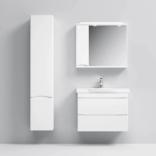 Шкаф-пенал AM.PM Like M80CHL0356WG подвесной, левый, 35 см, белый Шкаф-пенал AM.PM Like M80CHL0356WG подвесной, левый, 35 см, белый