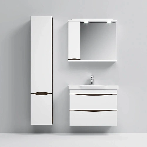 Шкаф-пенал AM.PM Like M80CHR0356VF подвесной 35 см, правый, венге/белый глянец Шкаф-пенал AM.PM Like M80CHR0356VF подвесной 35 см, правый, венге/белый глянец