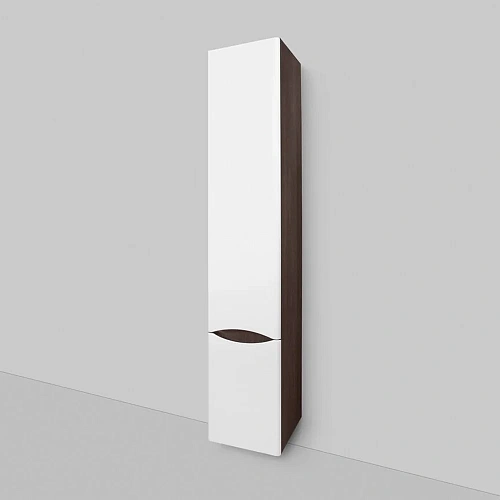 Шкаф-пенал AM.PM Like M80CHR0356VF подвесной 35 см, правый, венге/белый глянец Шкаф-пенал AM.PM Like M80CHR0356VF подвесной 35 см, правый, венге/белый глянец