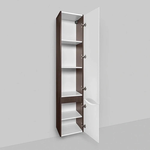 Шкаф-пенал AM.PM Like M80CHR0356VF подвесной 35 см, правый, венге/белый глянец Шкаф-пенал AM.PM Like M80CHR0356VF подвесной 35 см, правый, венге/белый глянец