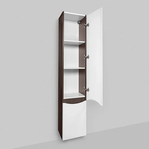Шкаф-пенал AM.PM Like M80CHR0356VF подвесной 35 см, правый, венге/белый глянец Шкаф-пенал AM.PM Like M80CHR0356VF подвесной 35 см, правый, венге/белый глянец