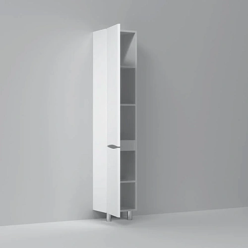 Шкаф-пенал AM.PM Like M80CSL0356WG напольный, левый, 35 см, белый Шкаф-пенал AM.PM Like M80CSL0356WG напольный, левый, 35 см, белый