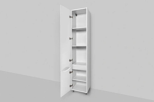 Шкаф-пенал AM.PM Like M80CSL0356WG напольный, левый, 35 см, белый Шкаф-пенал AM.PM Like M80CSL0356WG напольный, левый, 35 см, белый