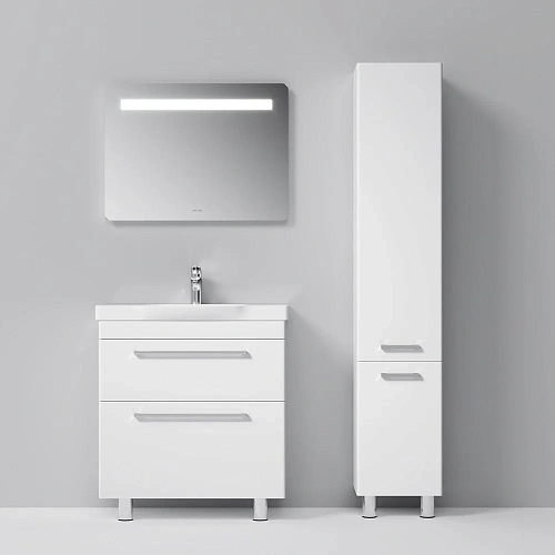 Шкаф-пенал AM.PM Like S M81CSR0356WG напольный 35 см, правый, белый глянец Шкаф-пенал AM.PM Like S M81CSR0356WG напольный 35 см, правый, белый глянец