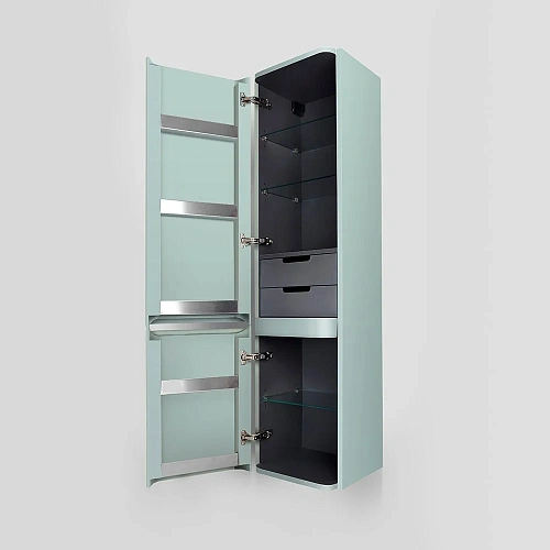 Шкаф-пенал AM.PM Sensation M30CHL0406GG подвесной, левый, мятный глянец Шкаф-пенал AM.PM Sensation M30CHL0406GG подвесной, левый, мятный глянец