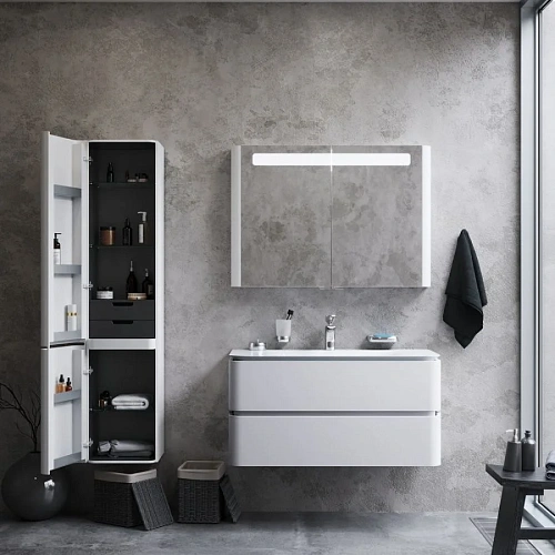 Шкаф-пенал AM.PM Sensation M30CHL0406WG подвесной, левый, 40 см, белый Шкаф-пенал AM.PM Sensation M30CHL0406WG подвесной, левый, 40 см, белый