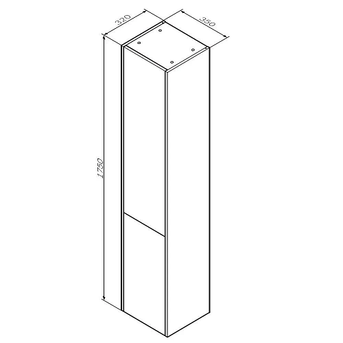 Шкаф-пенал AM.PM Spirit V2.1 M71ACHX0356WG универсальный, 35 см, push-to-open, белый глянец Шкаф-пенал AM.PM Spirit V2.1 M71ACHX0356WG универсальный, 35 см, push-to-open, белый глянец