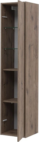 Шкаф-пенал Aquanet Lino Flat 35 дуб веллингтон 00295038 Шкаф-пенал Aquanet Lino Flat 35 дуб веллингтон 00295038