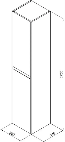 Шкаф-пенал Aquanet Nova Lite 35 дуб рустикальный 00249522 Шкаф-пенал Aquanet Nova Lite 35 дуб рустикальный 00249522