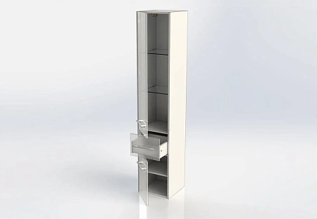 Шкаф-пенал Aquanet Августа 35 белый 00210016 Шкаф-пенал Aquanet Августа 35 белый 00210016