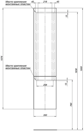 Шкаф-пенал Aquanet Алвита 35 белый 00235359 Шкаф-пенал Aquanet Алвита 35 белый 00235359