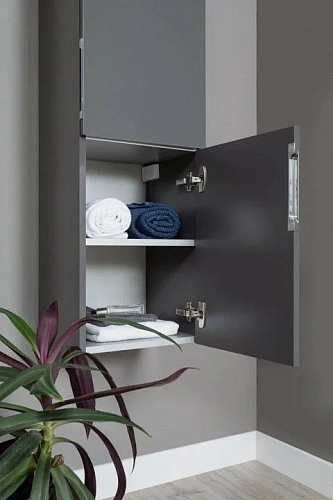 Шкаф-пенал Aquanet Алвита 35 серый антрацит 00240197 Шкаф-пенал Aquanet Алвита 35 серый антрацит 00240197