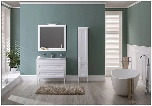 Шкаф-пенал Aquanet Бостон М 36 белый 00209681 Шкаф-пенал Aquanet Бостон М 36 белый 00209681