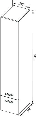 Шкаф-пенал Aquanet Верона 30 белый (подвесной) 00175390 Шкаф-пенал Aquanet Верона 30 белый (подвесной) 00175390