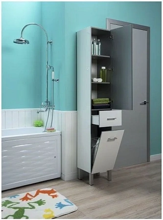 Шкаф-пенал Aquanet Верона 35 б/к белый (напольный) 00178973 Шкаф-пенал Aquanet Верона 35 б/к белый (напольный) 00178973