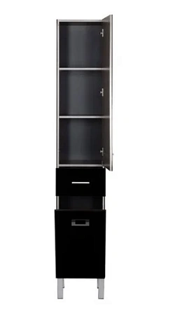 Шкаф-пенал Aquanet Верона 35 б/к черный (напольный) 00178974 Шкаф-пенал Aquanet Верона 35 б/к черный (напольный) 00178974