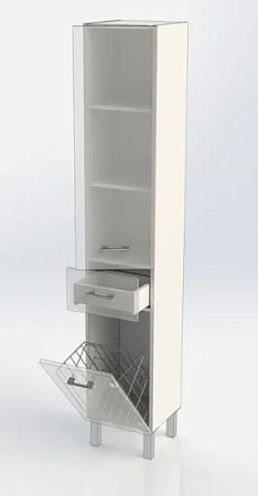 Шкаф-пенал Aquanet Верона 35 б/к черный (напольный) 00178974 Шкаф-пенал Aquanet Верона 35 б/к черный (напольный) 00178974