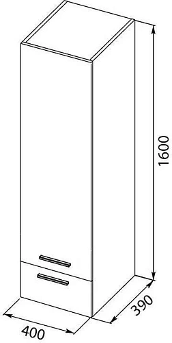 Шкаф-пенал Aquanet Верона 40 белый (подвесной) 00176672 Шкаф-пенал Aquanet Верона 40 белый (подвесной) 00176672