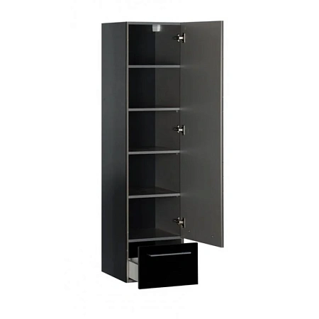 Шкаф-пенал Aquanet Верона 40 черный (подвесной) 00176673 Шкаф-пенал Aquanet Верона 40 черный (подвесной) 00176673