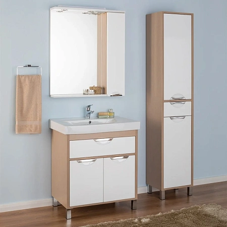 Шкаф-пенал Aquanet Гретта 40 б\к светлый дуб 00171901 Шкаф-пенал Aquanet Гретта 40 б\к светлый дуб 00171901