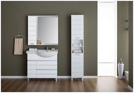 Шкаф-пенал Aquanet Доминика 35 белый 00170802 Шкаф-пенал Aquanet Доминика 35 белый 00170802