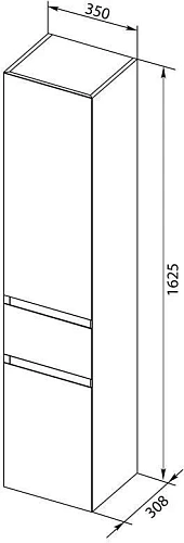 Шкаф-пенал Aquanet Йорк 35 L белый глянец 00209143 Шкаф-пенал Aquanet Йорк 35 L белый глянец 00209143