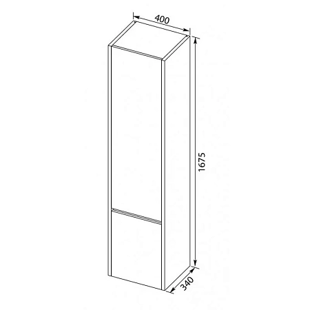Шкаф-пенал Aquanet Лайн 40 белый 00164958 Шкаф-пенал Aquanet Лайн 40 белый 00164958