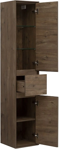 Шкаф-пенал Aquanet Милан 35 00339958 дуб рустикальный с ящиком Шкаф-пенал Aquanet Милан 35 00339958 дуб рустикальный с ящиком