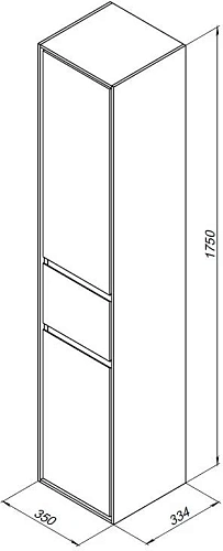 Шкаф-пенал Aquanet Милан 35 00339958 дуб рустикальный с ящиком Шкаф-пенал Aquanet Милан 35 00339958 дуб рустикальный с ящиком