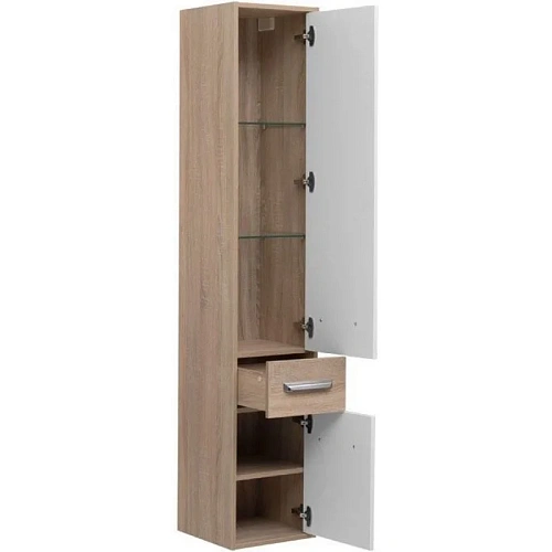 Шкаф-пенал Aquanet Остин 35 дуб сонома/белый 00203912 Шкаф-пенал Aquanet Остин 35 дуб сонома/белый 00203912