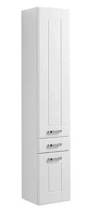 Шкаф-пенал Aquanet Рондо 35 белый (2 дверцы, 1 ящик) 00189159 Шкаф-пенал Aquanet Рондо 35 белый (2 дверцы, 1 ящик) 00189159