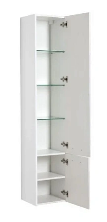 Шкаф-пенал Aquanet Рондо 35 белый (2 дверцы) 00189160 Шкаф-пенал Aquanet Рондо 35 белый (2 дверцы) 00189160