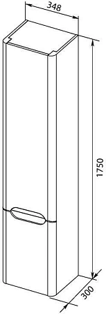 Шкаф-пенал Aquanet София 35 белый 00199871 Шкаф-пенал Aquanet София 35 белый 00199871
