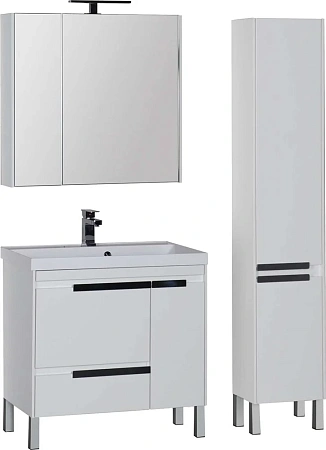 Шкаф-пенал Aquanet Тиволи 35 белый 00180069 Шкаф-пенал Aquanet Тиволи 35 белый 00180069