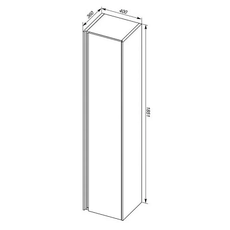 Шкаф-пенал Aquanet Тулон 40 белый 00183390 Шкаф-пенал Aquanet Тулон 40 белый 00183390