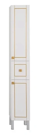 Шкаф-пенал Aquanet Честер 30 белый/золото 00186093 Шкаф-пенал Aquanet Честер 30 белый/золото 00186093