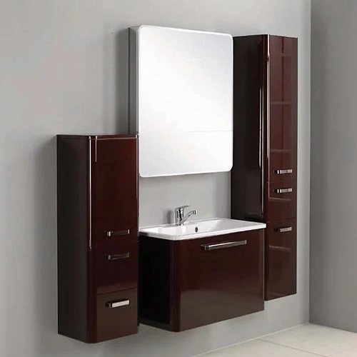 Шкаф-пенал Aquaton Валенсия (1A123803VA34L) левосторонний, гранат Шкаф-пенал Aquaton Валенсия (1A123803VA34L) левосторонний, гранат