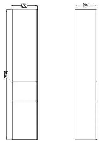 Шкаф-пенал Aquaton Валенсия прав белый жемчуг подвесной 1A123803VAG3R Шкаф-пенал Aquaton Валенсия прав белый жемчуг подвесной 1A123803VAG3R