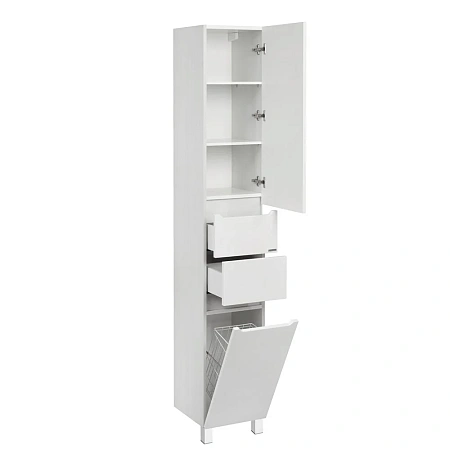 Шкаф-пенал Aquaton Дакота белый, выбеленное дерево 1A203203DAAY0 Шкаф-пенал Aquaton Дакота белый, выбеленное дерево 1A203203DAAY0