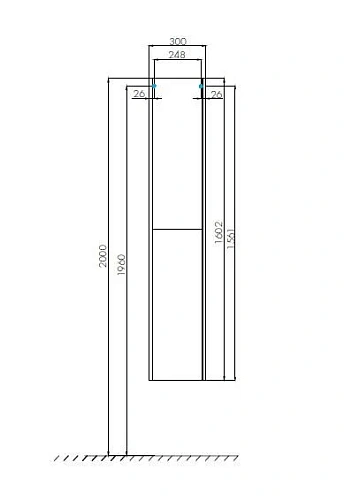 Шкаф-пенал Aquaton Йорк белый, дуб сонома 1A171203YOAD0 Шкаф-пенал Aquaton Йорк белый, дуб сонома 1A171203YOAD0