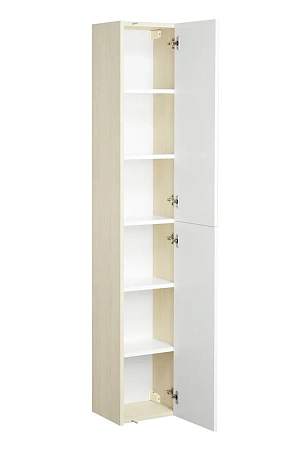 Шкаф-пенал Aquaton Йорк белый, ясень фабрик 1A171203YOAV0 Шкаф-пенал Aquaton Йорк белый, ясень фабрик 1A171203YOAV0